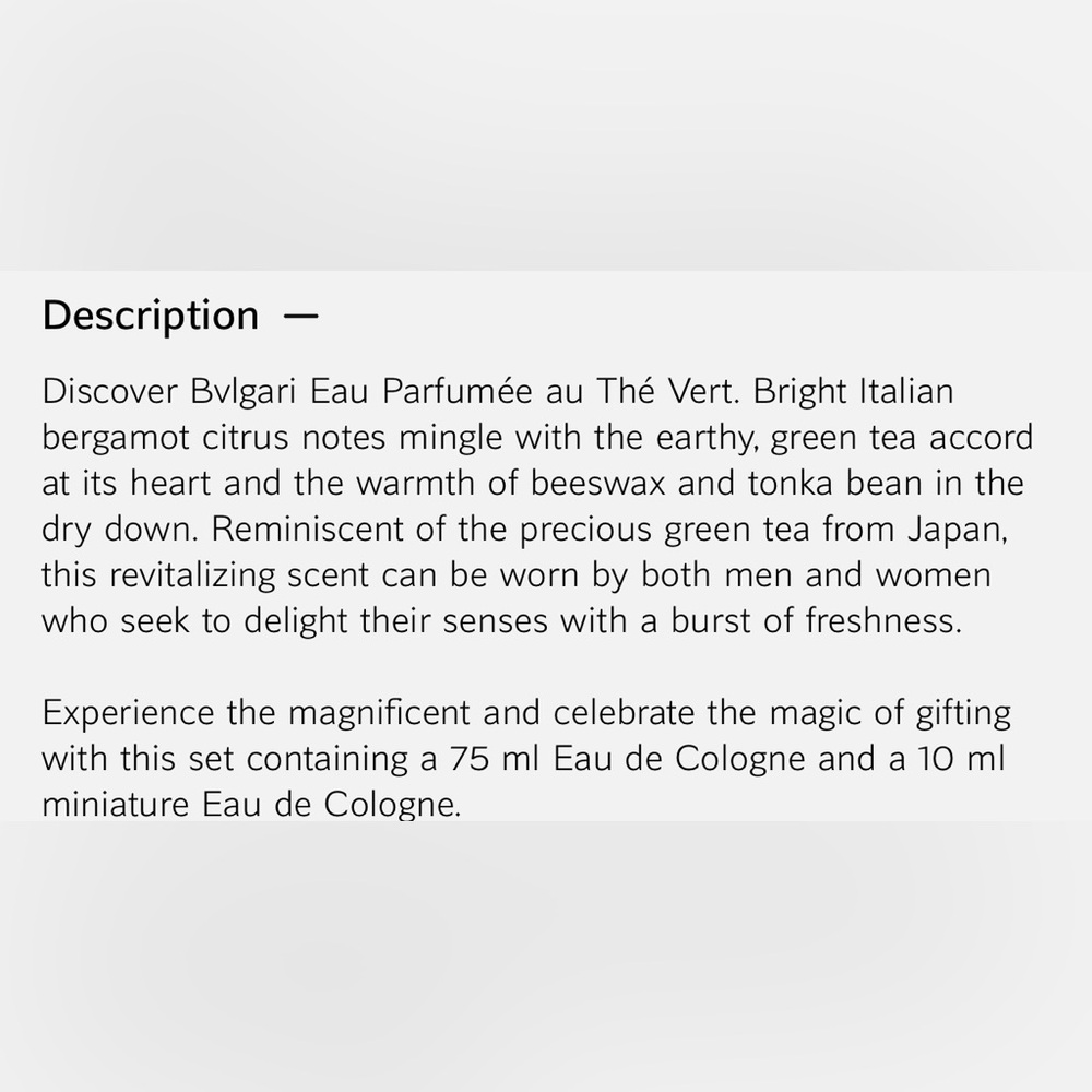 Bvlgari Perfume - Picture 2 of 2